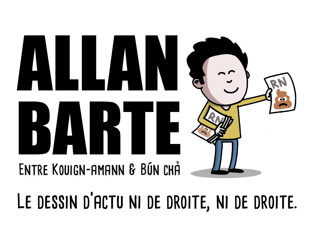 Allan Barte — auteur de BD et dessinateur d'actu. Entre Kouign-amann et Bún chả. Le dessin d'actu ni de droite, ni de droite.